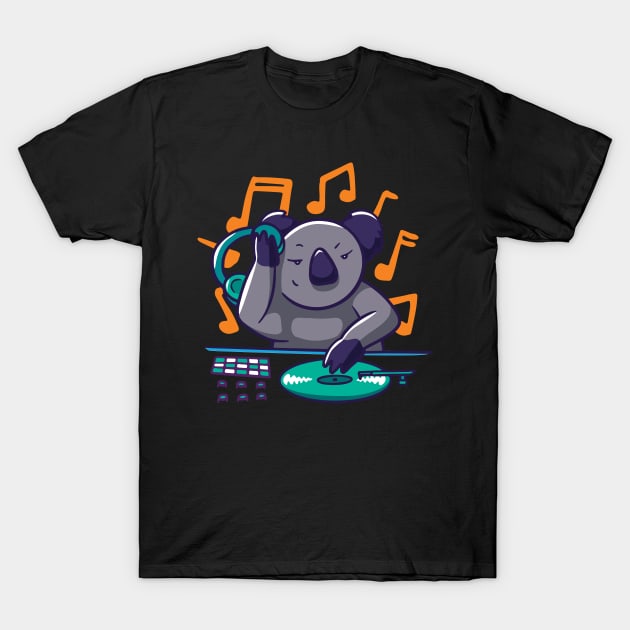 Koala DJ T-Shirt by Imaginariux